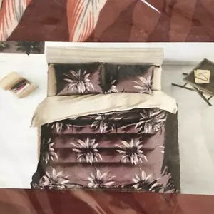 3 Pieces Designer Cotton Bed sheet with pillowcases 1 Flat Sheet + 2 Pillowcases - Picture 1 of 3