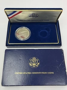 1987 U. S. Mint Constitution Coin Proof Set *No Gold Coin Only Silver Dollar** - Picture 1 of 4