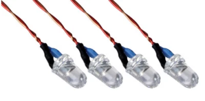 Hubsan X4 H107C H107-a32 3.7v Blue LED Lights Set Night Flying Quadctoper N10A - Image 1 of 4