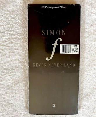 SIMON F. CD NEVER NEVER LAND SEALED LONGBOX IMPORT 1990 ATLANTIC PROMO BOX NY LP - Image 1 of 4