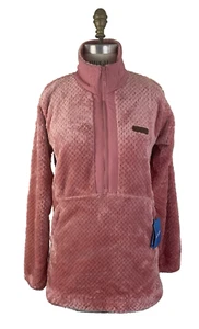 Nuevo con etiquetas Pullover Columbia Para Mujer Fireside Texturizado Polar Cuarto Cremallera Rosa Agave M - Imagen 1 de 8
