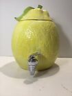 American Atelier at Home Fresh Fruit Lemon Beverage Dispenser Ceramic With Spout