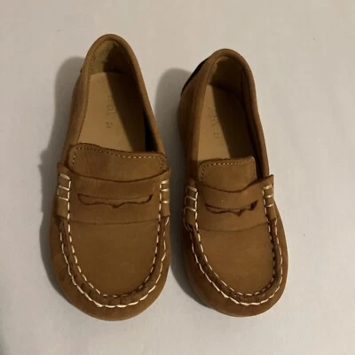 Zapatos Mocasines Zara Bebé Cuero Talla 24 Marrón Sin Cordones Usados en Excelente Condición Penny Mocasines Foto 1 de 4