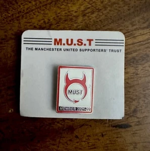 M.U.S.T Manchester United Supporters Trust Pin Badge 2021-22 - Picture 1 of 1