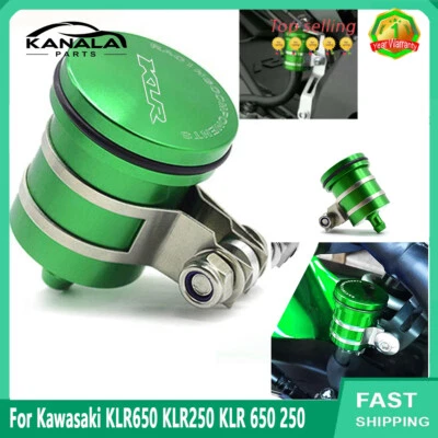 CNC Brake Reservoir Clutch Oil Fluid Cup For Kawasaki KLR650 KLR250 KLR 650 Foto 1 de 4