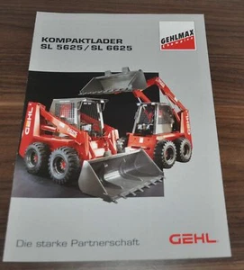 Gehl 5625 6625 Kompaktlader Compact Loader Specifications Brochure Prospekt D - Picture 1 of 3