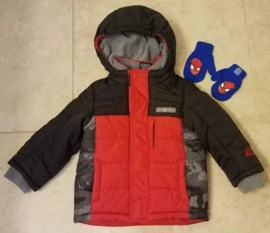 ZeroXPosur Toddler Boys Winter Jacket Red Black Grey Camo Sz 24 Months - Picture 1 of 6