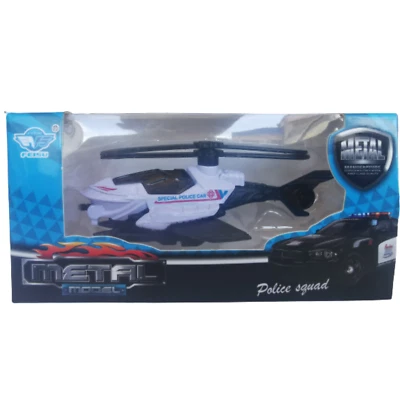 1:64 Diecast Military Chopper Vehicle US Police Helicopter Kids Toy Vintage Car - Image 1 of 3