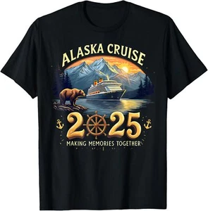 Alaska Cruise 2025 Matching Family and Group Adventure T-Shirt Hoodie - Picture 1 of 17