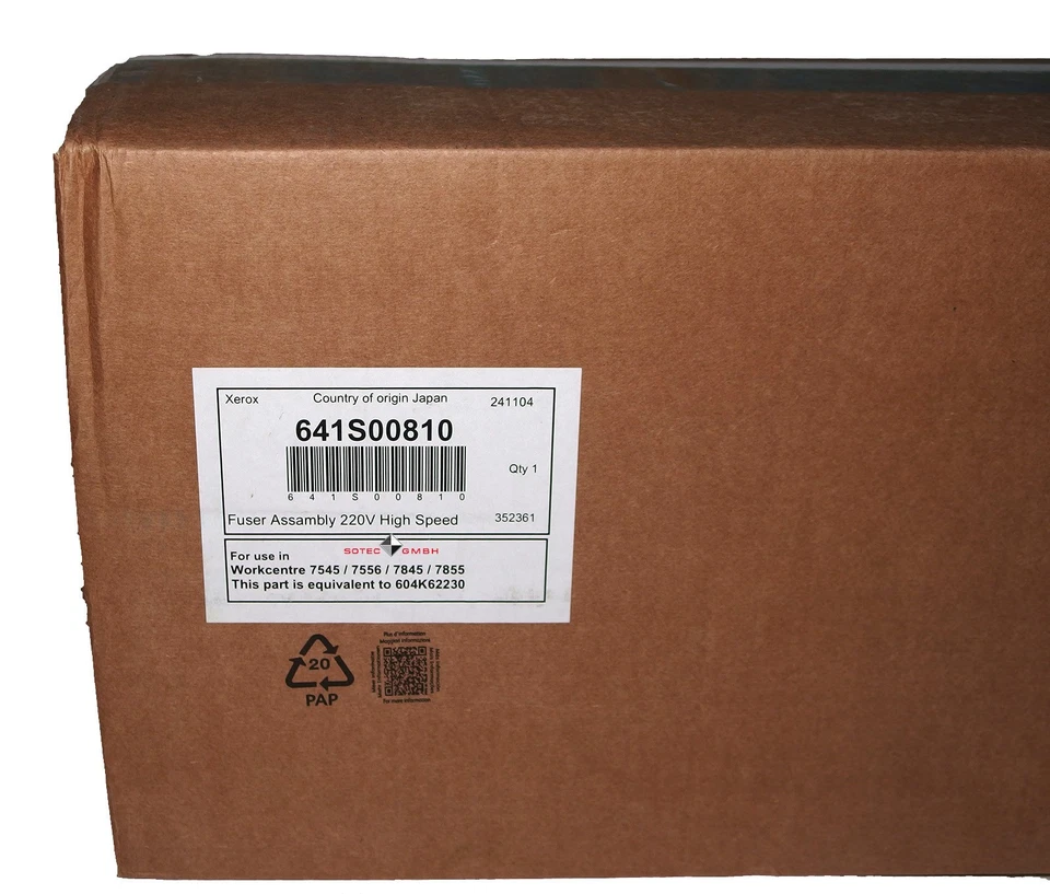 Xerox Fuser WorkCentre 7545 7555 641S00810 604K62230 - Bild 1 von 1