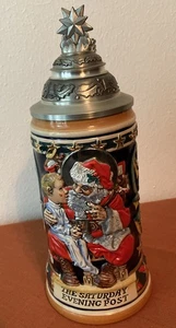Gerz 1994 Anheuser Busch Samstagabend Post Deckelstein "All I...Weihnachten" - Bild 1 von 24