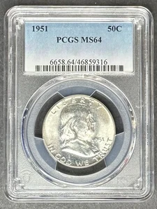1951 Franklin Half Dollar PCGS MS-64, Buy 3 Items, Get $5 Off!! - Picture 1 of 1