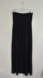 NEW WITHOUT TAG Splendid Size Medium Black strapless Stretch Jersey Maxi dress - Bild 1 von 4