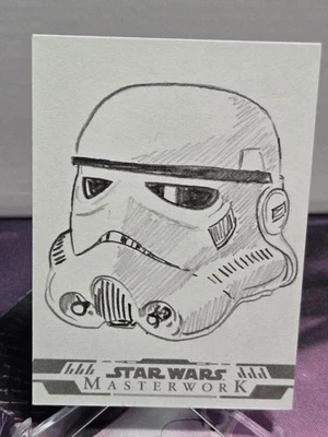 2024 topps star wars masterwork artist signed sketch card - Image 1 of 4