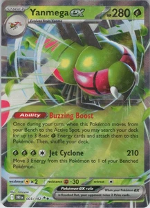 Yanmega ex Double Rare SV10: Destined Rivals 003/182 NM - Picture 1 of 2