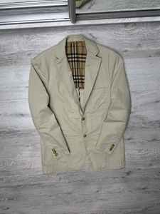 Burberry London Baumwoll Blazer Sakko mit Nova Check Futter Herren Größe EU 48 - Bild 1 von 18