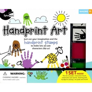 SpiceBox Handprint Paint Art Imagine It Children's Paints and Pads Art Kit - Picture 1 of 5