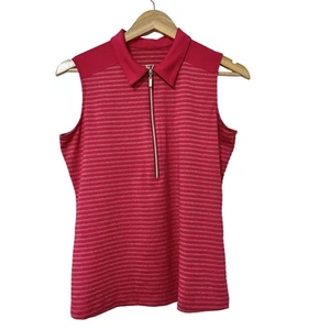 Top Pickleball de golf Tail Tech sin mangas talla M rosa a rayas para mujer - Imagen 1 de 6