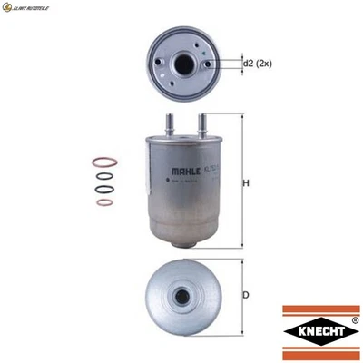 KRAFTSTOFFFILTER KL 752/5D FÜR RENAULT SCENIC/GRAND/III MEGANE/Combi/Van/CC 1.5L - Image 1 of 4