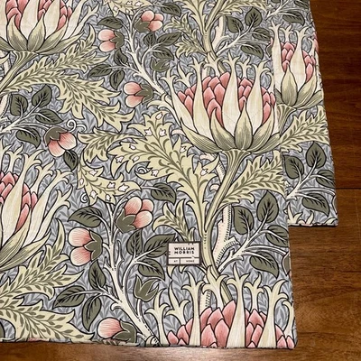 William Morris 绗缝国王枕套 2 个洋蓟印花一对 — 第 1/4 张图片