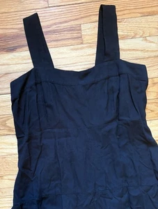 Vestido Vince Camuto para mujer mediano negro maxi sin mangas cuello cuadrado espalda ajustada - Imagen 1 de 7