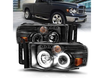 Anzo 55ZX87J Headlight Set Fits 2003-2005 Dodge Ram 3500 - Imagem 1 de 4