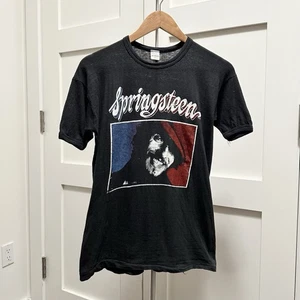 Vintage 70s Bruce Springsteen The Boss Mortex Tour Music Band T-Shirt Small 80s - Bild 1 von 10