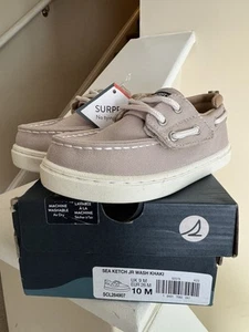 Sperry Sea Ketch Jr Khaki Boys Size 10 - Picture 1 of 1
