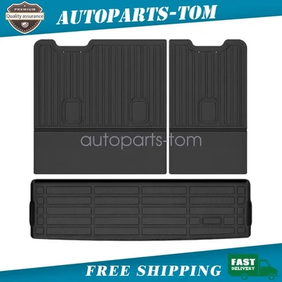 3Pcs TPE Backrest Mats & Trunk Cargo For Chevy Tahoe/GMC Yukon 2015-2020 Liner - Изображение 1 из 4