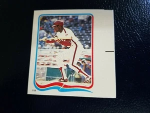 Jeff Stone Philadelphia Phillies 1985 Fleer Sticker White Strip Border Oddball - Picture 1 of 2
