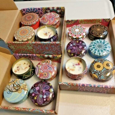 4/6PCS Scented Natural Soy Wax Candle Aromatherapy Vegan Gift Set - Image 1 of 4