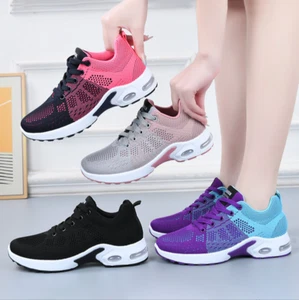 Women's Sports Air Cushion Running Shoes Non-Slip Athletic Jogging Sneakers Gym - Picture 1 of 21