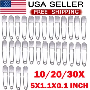 10/20/30x 5 Inch Large Safety Pins For Clothes Big Safety Pins Heavy Giant US - Picture 1 of 14