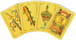 Baraja española original, Briscas PR, lujo oro, PVC undurchlässig. - Bild 1 von 12