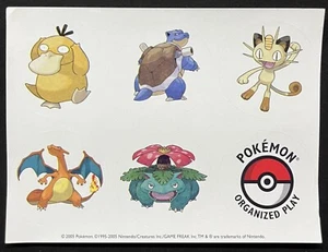 POKÉMON~CHARIZARD + BLASTOISE + VENUSAUR~ORGANIZED PLAY~OFFICIAL STICKERS~2005 - Imagen 1 de 2