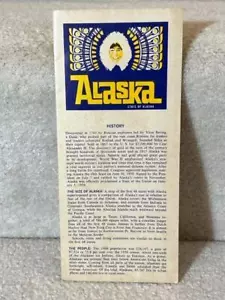 1962 Alaska Reiseprospekt Straßen- und Fährkarten Geschichte - Bild 1 von 4