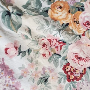 Vtg Ralph Lauren Fabric. Damaged Curtain! Enough for shams, decorative pillows. - Picture 1 of 16