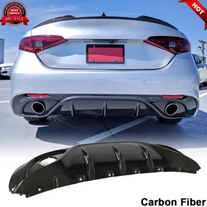 Kit de carrocería difusor parachoques trasero fibra carbono para Alfa Romeo Giulia Sport 16-19 - Imagen 1 de 12