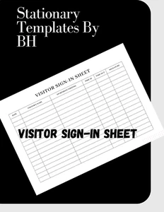 For a visitor sign-in template suitable for offices, security, and hospitals - Picture 1 of 2