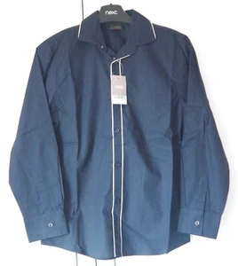 CAMICIA NUOVA CON ETICHETTE RAGAZZI NEXT SMART 10 ANNI 9-10 MATRIMONIO FESTA VACANZA TOP TUTA PANTALONI BLU - Foto 1 di 10