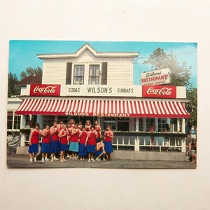 Vintage Wilson's Restaurant Ephraim Wisconsin Door County Plastichrome - Bild 1 von 3