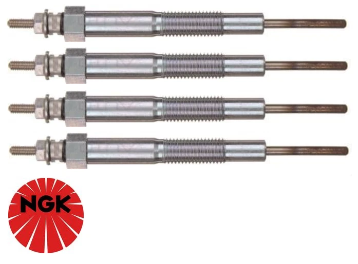 SET OF 4 NGK GLOW PLUGS FOR MAZDA6 GG GH GY RF R2T TURBO DIESEL 2.0L 2.2L I4 - Image 1 of 1
