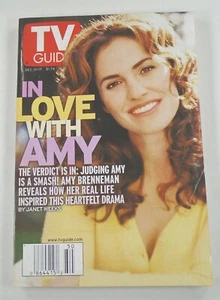 TV Guide magazine AMY BRENNEMAN COVER Judging Amy Eddie Fisher Dec 11 1999 issue - Picture 1 of 3