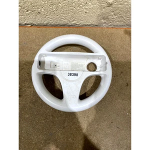 Nintendo Wii RVL-024 Mario Kart Racing Steering Wheel Gaming Controller White - Picture 1 of 5