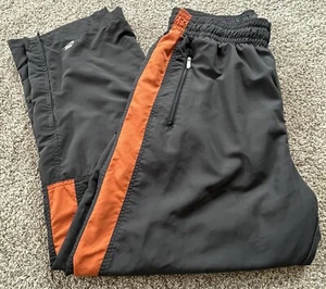 Vintage Nike Herren XL Mini Swoosh Mesh gefüttert weites Bein Trainingshose Reißverschlusstaschen - Bild 1 von 13