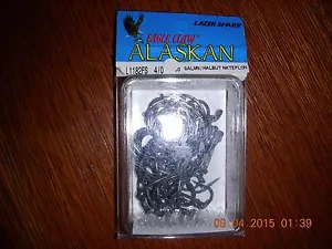 50 EAGLE CLAW LAZER SHARP OCTOPUS HOOKS NICKLE TEFLON COATED 4/0. - Picture 1 of 6
