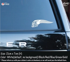 Maori SILVER FERN Sticker Reflective Car Motor Laptop Decals NZ Tribal Stickers - Photo 1 sur 2