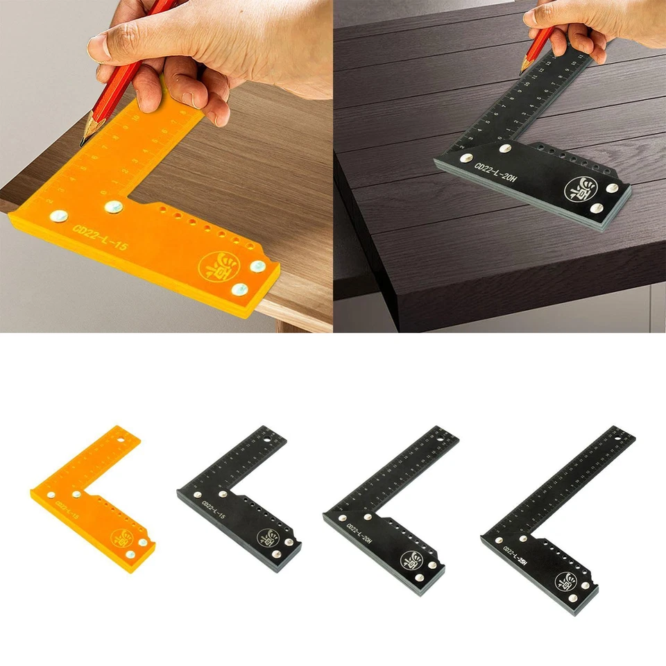 Framing Square, Carpenter Square, Measuring Layout Tool L Ruler Right Angle - Image 1 of 1
