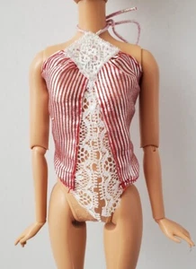 Mattel Barbie Doll Fashion Fever Shirt Red & White Top - Picture 1 of 6