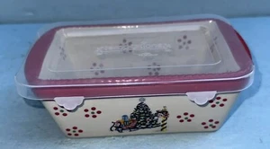 Temptations "HOLIDAY" Mini Loaf Pan w/Plastic Lid ~ Bakeware ~ 12 oz - Picture 1 of 7